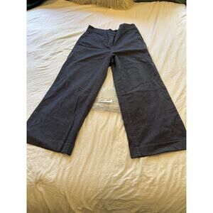 Ann Taylor Factory Navy Wide Lag Capri Pants